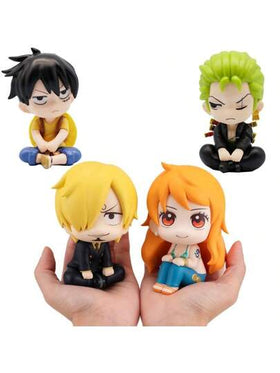 ONE PIECE 1 قطعة فيجور أنمي "ون بيس" بارتفاع 9.5 سم/3.74 إنش, شخصية زورو بنسخة كيوت صغيرة، شخصية سانجي نسخة لعبة PVC للبالغين , ديكور غرفة و هدية عيد ميلاد