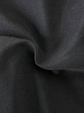 SHEIN Elladie kids سراويل فضفاضة ذات خصر عالي وقدمين واسعتين مع تفاصيل فيونكة، بنطلون كاجوال للربيع والصيف للفتيات