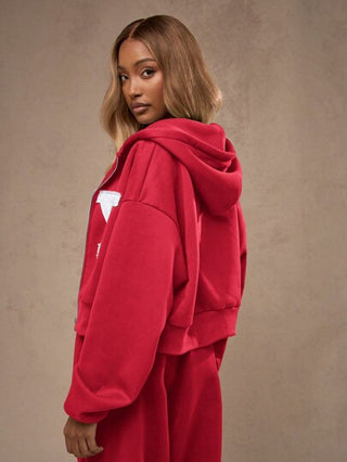 MISSGUIDED بذلة رياضية من نوع الزيب رسمية للجامعات وزي جامعة NY, ملابس رياضية وراحة للخريف والشتاء، بذلة رياضية مريحة للتمارين والرياضة