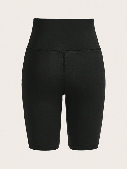 EZwear سراويل ضاغطة عالية الخصر باللون الأسود للنساء، كاجوال، مناسبة للصيف