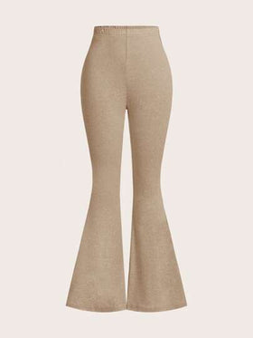 SHEIN EZwear 3 قطع للمرأة بنطلون صيف وخريف برباط خصر عالي مناسب القياس مزخرف بأزهار