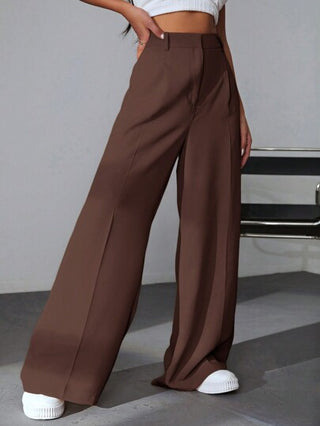 EZwear بنطلون كاجوال بسيط ذا لون واحد للاستخدام اليومي
