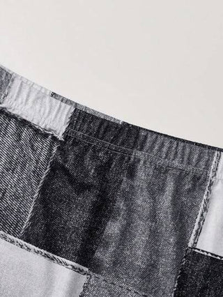 LUNE تنورة مبطنة ذات تأثير جينز أنيقة للتزيين في التنقل للنساء ، ملابس نسائية ماكسي للخريف/الشتاء