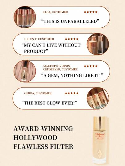Charlotte Tilbury شارلوت تلبري فلتر مثالي للأزياء الهوليوديّة لون 2 عادي 30مل/1 أونصة