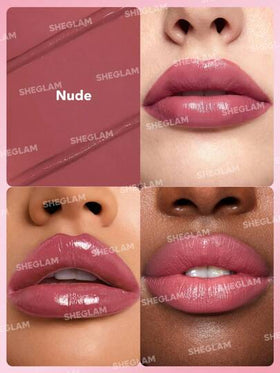 SHEGLAM أحمر شفاه كريمي ألور-لون طبيعي 8 ألوان أحمر شفاه مرطب ومغذي ومرطب للعناية بالشفاه أحمر شفاه حفلات في روج تنت أرواج علامة تجارية جمال مكياج ميكب مستحضرات تجميل للنساء الفتيات مثالي لفصل الشتاء الربيع مثالي ل- Y2K أزياء أنيقة رمضان هدية حفلة جاهز...