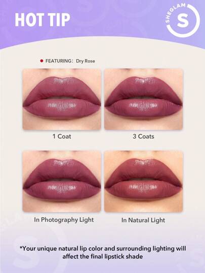 SHEGLAM أحمر شفاه كريمي ألور-لون طبيعي 8 ألوان أحمر شفاه مرطب ومغذي ومرطب للعناية بالشفاه أحمر شفاه حفلات في روج تنت أرواج علامة تجارية جمال مكياج ميكب مستحضرات تجميل للنساء الفتيات مثالي لفصل الشتاء الربيع مثالي ل- Y2K أزياء أنيقة رمضان هدية حفلة جاهز...