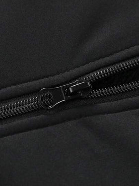 Manfinity Homme جاكيت بومبر كاجوال مبطنة بالحرارة ذات لون أحادي للرجال، متعددة الاستخدامات في الخريف والشتاء، جاكيت بيسبول بأكمام طويلة للخروج، هدايا للأصدقاء والأزواج والأحباء