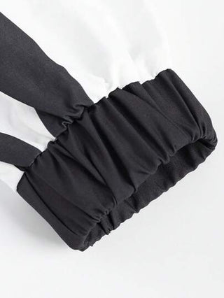 SHEIN جاكيت خارجية للأطفال عصرية طويلة الأكمام باللون الأسود، معطف خارجي لطيف للصبية، ضروري في فصل الخريف/الشتاء
