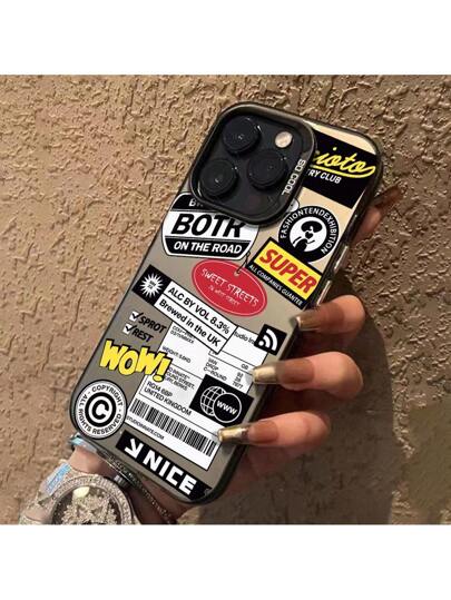 حافظة هاتف مقاومة للصدمات متوافقة مع iPhone 11 12 13 14 11 Pro Max 12 Pro Max 13 Pro Max 14 Pro Max XR 15 15 PRO 15 PRO MAX , Galaxy A05 A15 A25 A35 A55 S23 S24، غطاء شفاف أسود بطباعة عناصر عيد الهالوين والبناء والمناظر الليلية ، مادة IMD