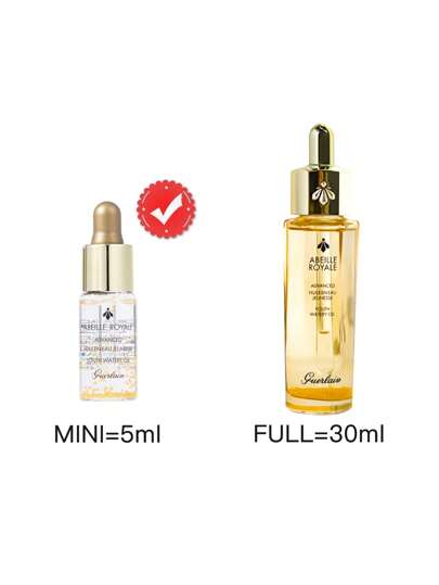 Guerlain [ميني] جيرلان ABEILLE ROYALE الزيت المائي المتطور لصحة البشرة 5مل زيت وجه متعدد المهام بملمس فريد جعله خفيف كالماء ، بترسيخ كالزيت وفعال كالسيروم. تم إعادة صياغة جديدة بنسبة 95% من المكونات الطبيعية وأربعة أنواع من العسل الاستثنائية المصدر...