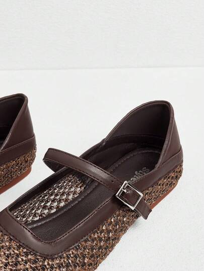 Styleloop أحذية نسائية مسطحة منسوجة، أسلوب العطلات، طراز بوهيمي أنيق، أمريكي رجعي، بوهيمي، مهرجان الموسيقى الغربية، ملابس الحفلات