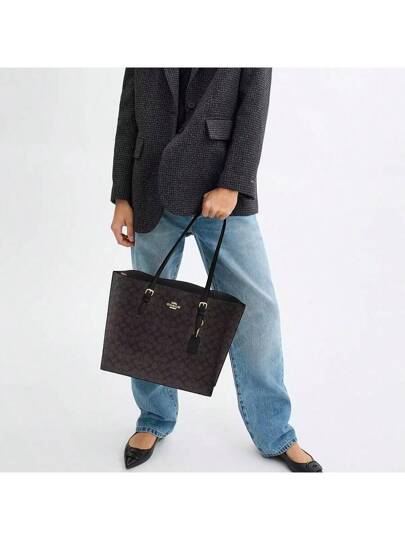 Coach حقيبة يد موليّ للنساء للسفر والتسوق، حقيبة كتف كبيرة للسيدات