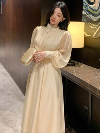 فساتين حريمي DAZY فستان حفلة/موعد للنساء فضفاض متوسط الطول مع تفاصيل ربطة