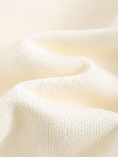 Cozy Pixies مجموعة قطعتين من ملابس علوية طويلة الأكمام مطبوع عليها حروف مخيط لطيف وبنطال خصر مطاطي للأطفال الصبيان