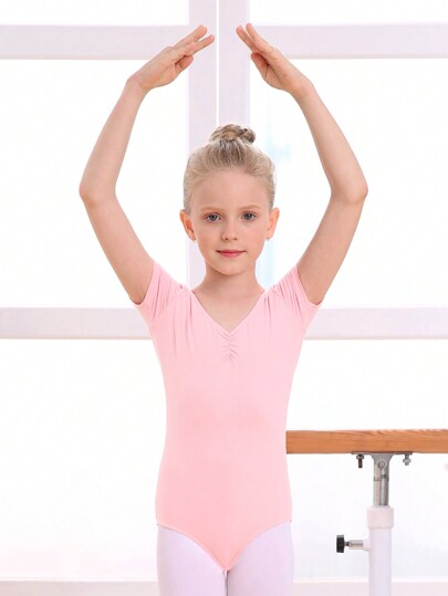 ملابس رياضية أطفال E.DANCE بذلة رقص طويلة الأكمام من الليكرا للفتيات المراهقات