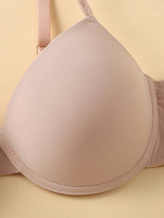 Shein Underwear&Sleepwear Basics 3 قطع بكأس سلكي بأشرطة رفيعة بتصميم بسيط وعادي للنساء