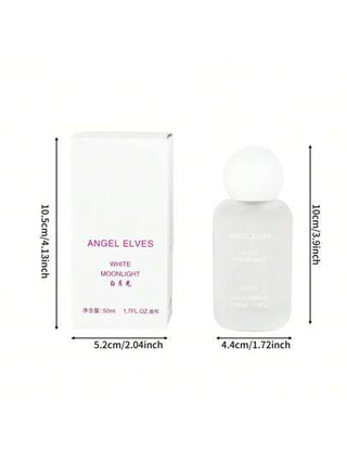 عطر نسائي 50 مل برائحة القمر الأبيض مليء برائحة منعشة ودائمة، وشغف مسكر لرائحة الفراولة، ورائحة الأنوثة والثقة بالنفس والثبات، يضفي الإحساس الجيد طوال اليوم