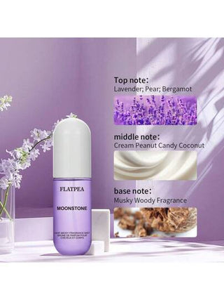 زجاجة بحجم 50مل رذاذ عطر بنكهة الفانيليا, رذاذ جسم وشعر ذو رائحة للجنسين , مدمج وقابل للنقل لإضفاء النضارة أينما ذهبت , مناسب لجميع المناسبات