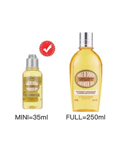 L'Occitane en Provence [ميني] زيت استحمام اللوز من L'OCCITANE 35 مل | ينسكب هذا الزيت من الزجاجة كزيت فاخر، وينتقل إلى رغوة حليبية فاخرة عند ملامسة الماء. تحيط الرغوة الرقيقة والفوّارة بجلدك بإضافة زيت اللوز الحلو ، مما يُنعم ويريح بينما تنظف. انقل...