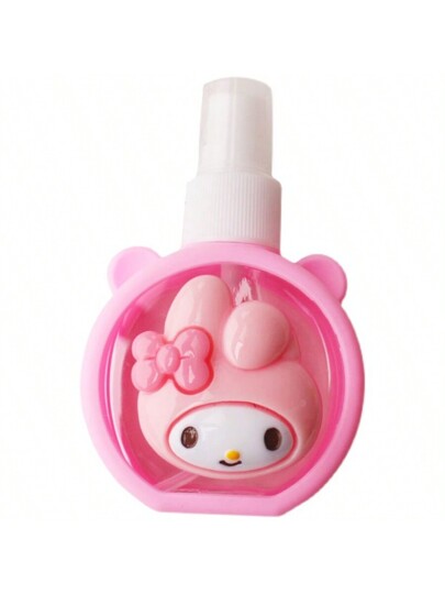 Sanrio 1 قطعة زجاجة سانريو متعددة الوظائف بسعة 55 مل، زجاجة رذاذ بلاستيكية صغيرة محمولة ذات غطاء سيليكون، رذاذ دقيق للتجميل وتعبئة المياه، للديكور المنزلي والحمام في الصيف