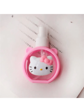 Sanrio 1 قطعة زجاجة سانريو متعددة الوظائف بسعة 55 مل، زجاجة رذاذ بلاستيكية صغيرة محمولة ذات غطاء سيليكون، رذاذ دقيق للتجميل وتعبئة المياه، للديكور المنزلي والحمام في الصيف