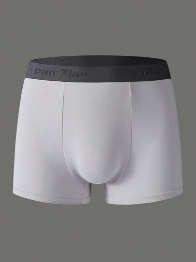 Manfinity Underwear&Sleepwear Basics 3 حزمة سروال داخلي للرجال مع خصر بتباين البنية السيطة