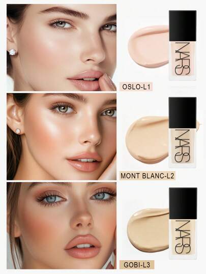 Nars أساس نارس المضيء - مكياج متطور - أساس هجين للعناية بالبشرة - 30 مل/1 أونصة سائلة. #-فاتح 2