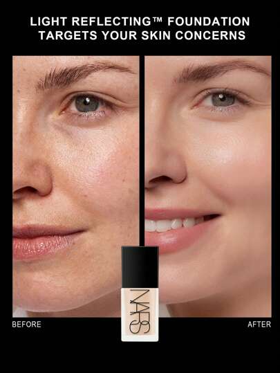 Nars أساس نارس المضيء - مكياج متطور - أساس هجين للعناية بالبشرة - 30 مل/1 أونصة سائلة. #-فاتح 2