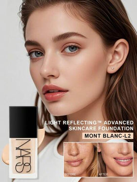 Nars أساس نارس المضيء - مكياج متطور - أساس هجين للعناية بالبشرة - 30 مل/1 أونصة سائلة. #-فاتح 2