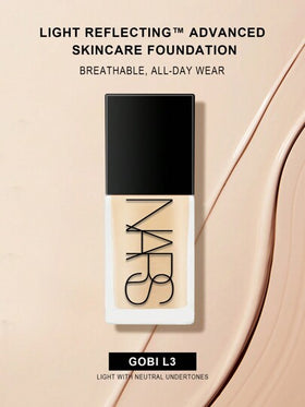 Nars أساس مرطب يعكس الضوء - ماكياج متقدم - أساس هجين للعناية بالبشرة - 30مل/1 أونصة سائلة. جوبي - فاتح 3