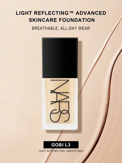 Nars أساس مرطب يعكس الضوء - ماكياج متقدم - أساس هجين للعناية بالبشرة - 30مل/1 أونصة سائلة. جوبي - فاتح 3