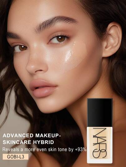 Nars أساس مرطب يعكس الضوء - ماكياج متقدم - أساس هجين للعناية بالبشرة - 30مل/1 أونصة سائلة. جوبي - فاتح 3