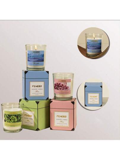 1 قطعة شمعة معطرة بزجاج، بدون دخان ، شمع صويا معطر ، هدية، عطر عثير ، شمعة بزجاج لأسلوب انستجرام ، للتنفيس من الضغوط ، ديكور المنزل ، الخريف ، الأعياد ، الشتاء