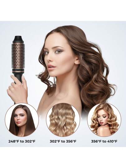 UKLISS فرشاة حرارية 450 فهرنهايت، مشط كهربائي لتجعيد وتنعيم الشعر بتقنية الأيونات السالبة، هدايا للأم، هدايا عيد الحب، هدايا للصديق، هدايا عيد الحب، وردي جميل، هدايا