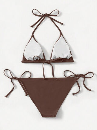 Swim Basics بكيني أشكال صلبة لفصل الصيف، أصباغ الشاطئ، إجازة