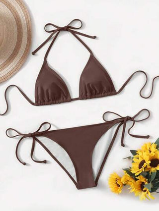Swim Basics بكيني أشكال صلبة لفصل الصيف، أصباغ الشاطئ، إجازة