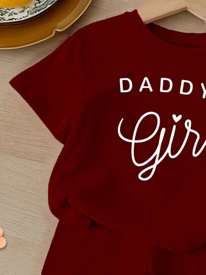 SHEIN طقم قميص وشورت كاجوال وبسيط للبنات الرضع، مناسب للصيف