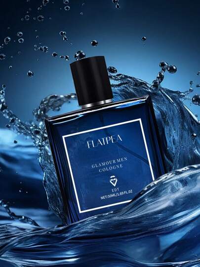 عطر للرجال 50مل رائحة أزرق سماوي، عطر فاخر وطويل الأمد ، رائع للمواعدة والأعمال والطلاب ، هدية للحبيب
