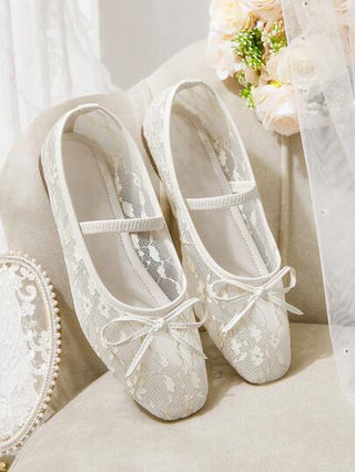 CUCCOO HITCHD أحذية مسطحة أنيقة للنساء مزينة بالفيونكة