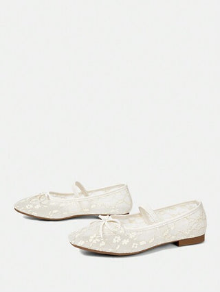 CUCCOO HITCHD أحذية مسطحة أنيقة للنساء مزينة بالفيونكة