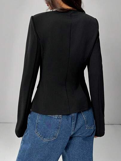 EZwear بليزر كاجوال بسيط للنساء للارتداء اليومي العادي