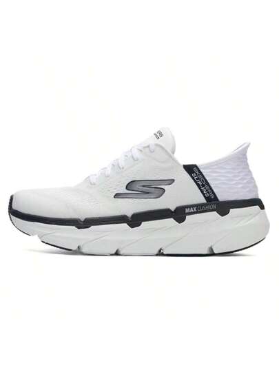 Skechers أحذية جري خفيفة الوزن مبطنة، أحذية رياضة جري على الطرق سهلة الارتداء 220313-WBK