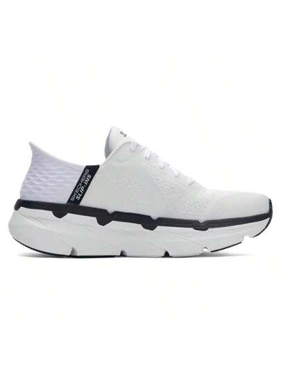 Skechers أحذية جري خفيفة الوزن مبطنة، أحذية رياضة جري على الطرق سهلة الارتداء 220313-WBK