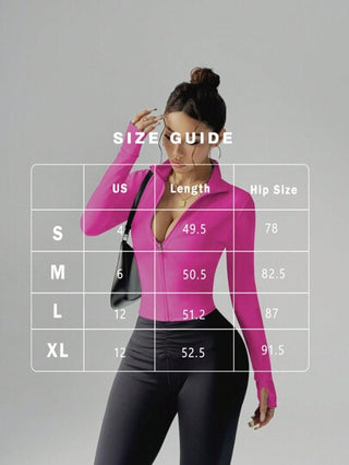 FWH ملابس رياضية للنساء للياقة البدنية والتمارين اليوغا والركض والأنشطة الخارجية والتنقلات والمواعدة، مصنوعة من خامات مرنة ومريحة، بتصميم مشكل للظهر والبطن، جاكيت للياقة والرشاقة بسحاب، مصمم بأناقة عصرية ومظهر أنيق وجميل.