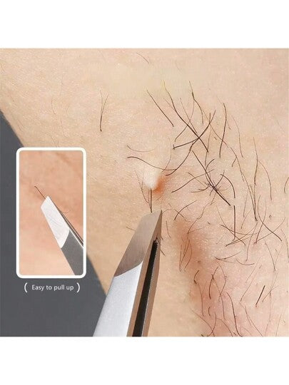 مجموعة من ملقاط الفولاذ المقاوم للصدأ الاحترافية - زوج واحد لإزالة الشعر الزائد في الوجه والشعر المتشابك والأشواك، زوج واحد من ملقاط الحواجب - ملقاط إزالة متخصص - مثالي لإزالة الشعر الزائد في الوجه والشعر المتشابك، مكياج، رخيص، ديكور الغرفة، مكياج، سفر...