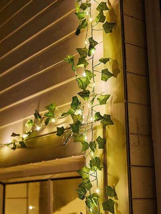 20 مصباح إضاءة بطارية بقوة LED، أسلاك نحاسية بطول 2 متر أنوار ساحرة مع نجوم وأوراق الأرض للزينة والزرع، أنوار معلقة للمنزل والغرف والعطلات والأعياد والأعراس
