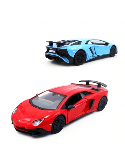 1/36 نموذج سيارة رياضية LP750-4 SV معدنية، سيارات صغيرة يمكن تحريكها للخلف، هدايا السيارات للأولاد والبنات