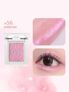 HOLIKA HOLIKA لوحة ظلال العيون المفضلة لدي 56 HYPER PINK | ظلال عين أحادية | درجات رمادية محايدة ناعمة، صبغة طويلة الأمد، لامعة، تأثير مائي | لوحة ظلال العيون متعددة الاستخدامات مناسبة للجميع، مكياج كوري، 1.8 جرام/0.06 أونصة
