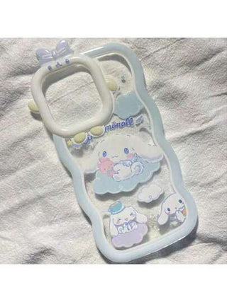 Sanrio قطعة واحدة كفر هاتف من السليكون الناعم بتصميم كرتوني من Jade Guiguo متوافق مع 15/14/13/12/11/XS/XR/X Plus Pro Max Mini ، تصميم كرتوني جذاب وبسيط وإبداعي شامل