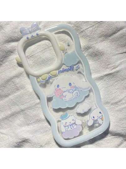 Sanrio قطعة واحدة كفر هاتف من السليكون الناعم بتصميم كرتوني من Jade Guiguo متوافق مع 15/14/13/12/11/XS/XR/X Plus Pro Max Mini ، تصميم كرتوني جذاب وبسيط وإبداعي شامل